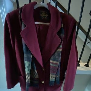 Exclusively for Mackintosh Dillard’s Maroon Coat